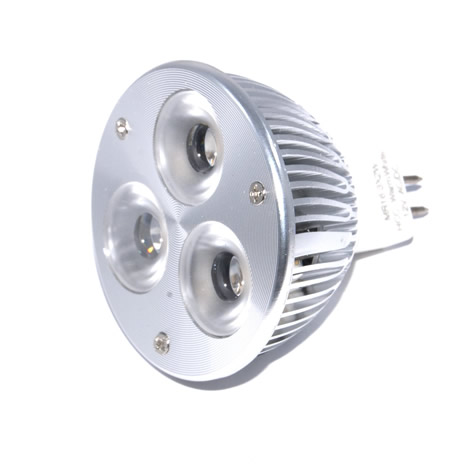 MR16 Powerled Dimbare 3x2W Power LED Spot 6 watt Warm wit
